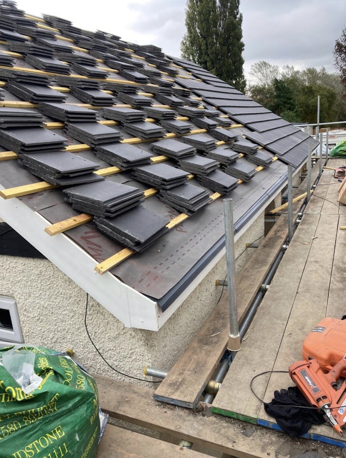 RW Roofing project — roof tiling and roofing work