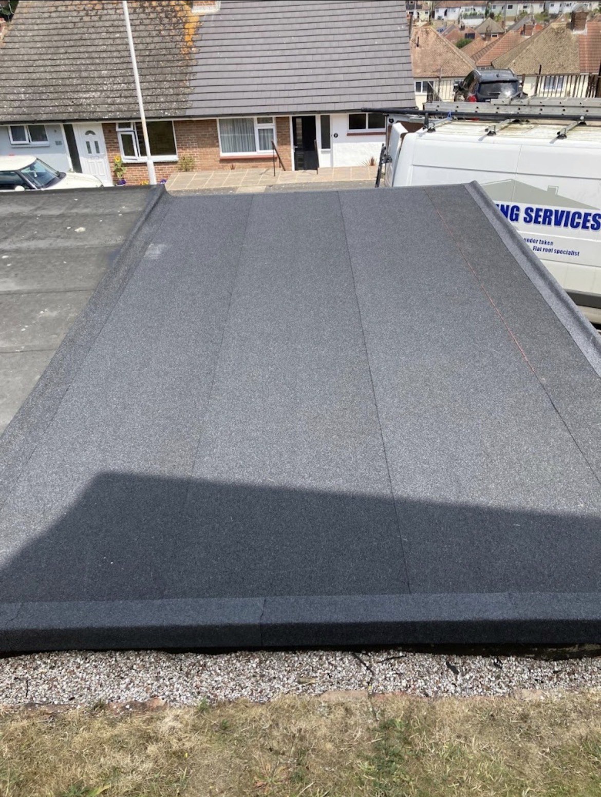 RW Roofing project — flat roofing and roof windows